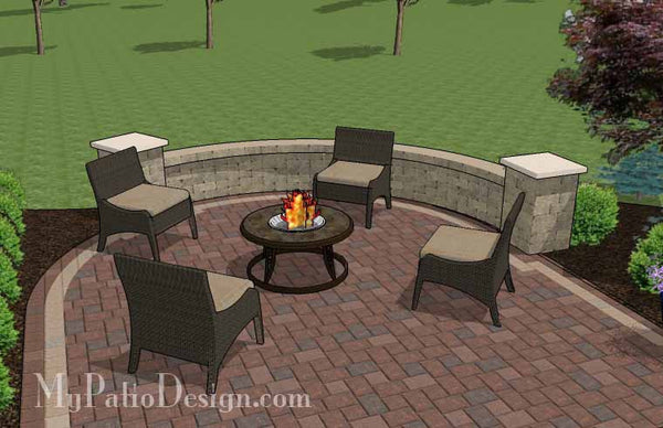 Outdoor Entertainment Patio Design with Pergola and Bar 7