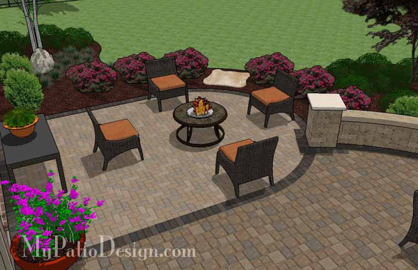 Patio Design for Entertaining with Grill Station-Bar 6