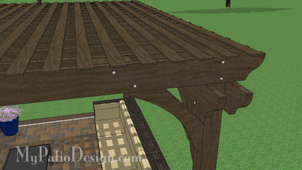 12' x 16' Cedar Pergola Design #4