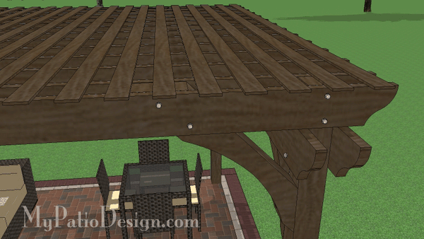 14' x 14' Cedar Pergola Design #4