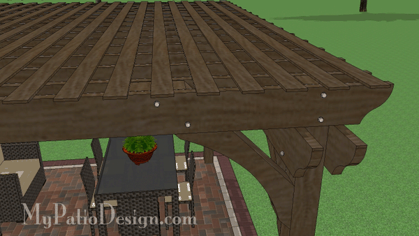 14'x 16' Cedar Pergola Design #4