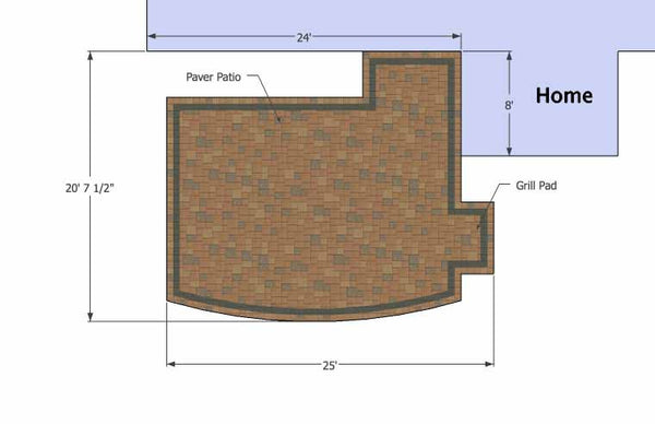 Private Backyard Patio Design 1