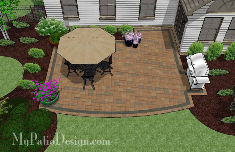 Private Backyard Patio Design 2