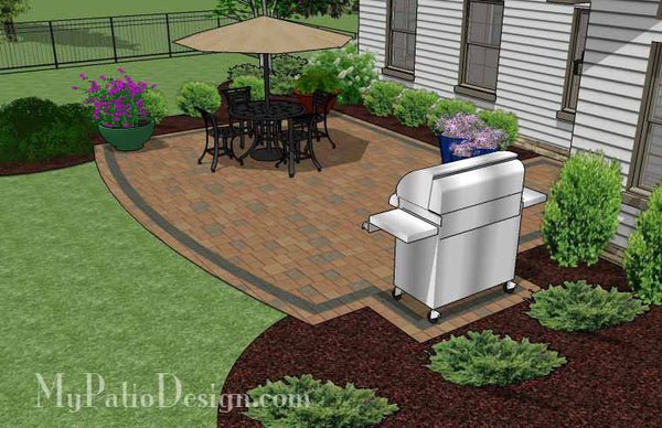 Private Backyard Patio Design 3