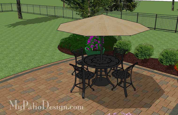 Private Backyard Patio Design 5