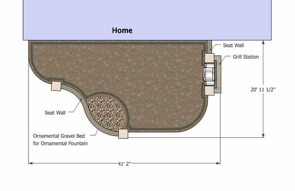Relaxing Backyard Patio Plan 1