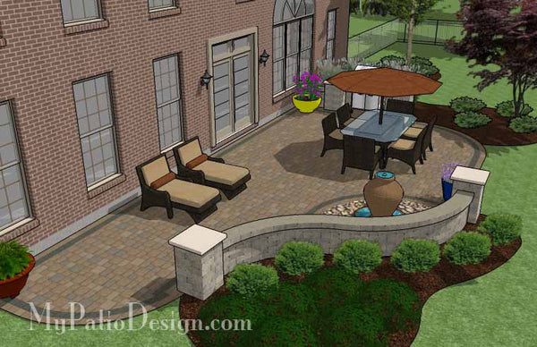 Relaxing Backyard Patio Plan 4