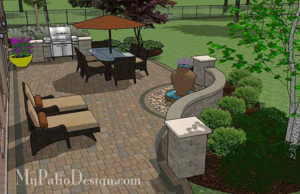 Relaxing Backyard Patio Plan 5