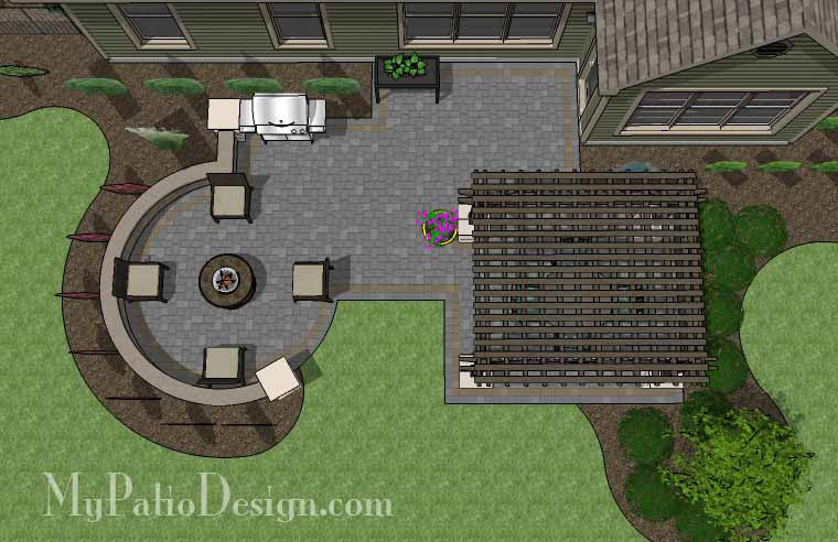 Relaxing Outdoor Living Design with Pergola 1