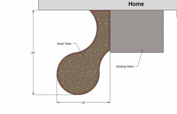 Small Curvy Patio Design Addition 1