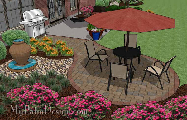 Small Curvy Patio Design Addition 3