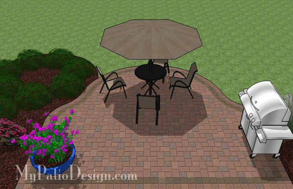 Small Easy to Build Patio Design 5