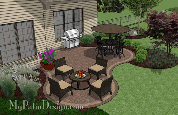 Small Outdoor Living Patio Design 3