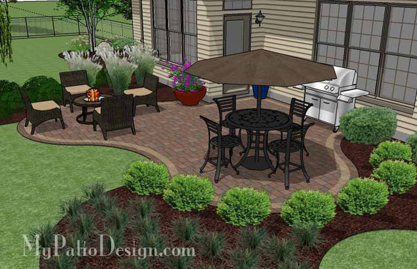 Small Outdoor Living Patio Design 4
