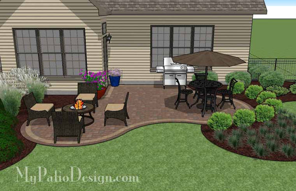 Small Outdoor Living Patio Design 5