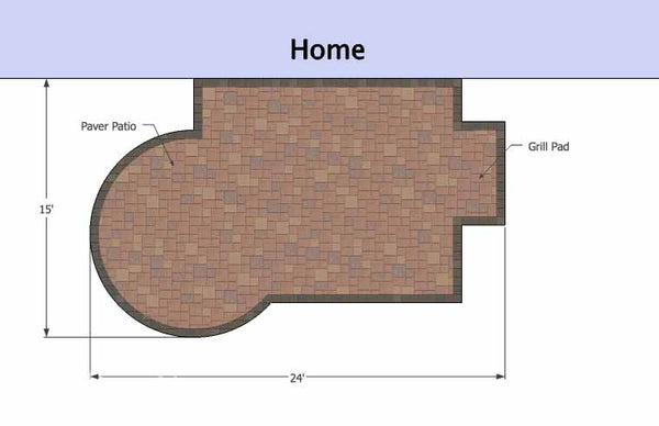 Small Paver Patio Design 1
