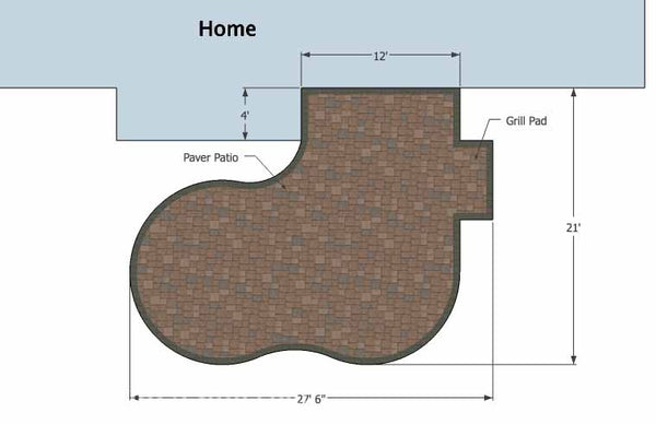 Small Yard Patio Plan 1