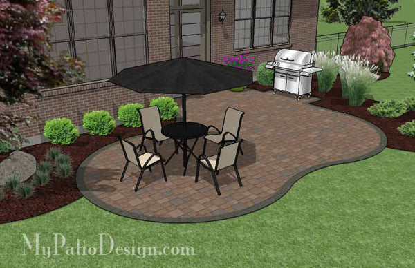 Small Yard Patio Plan 4