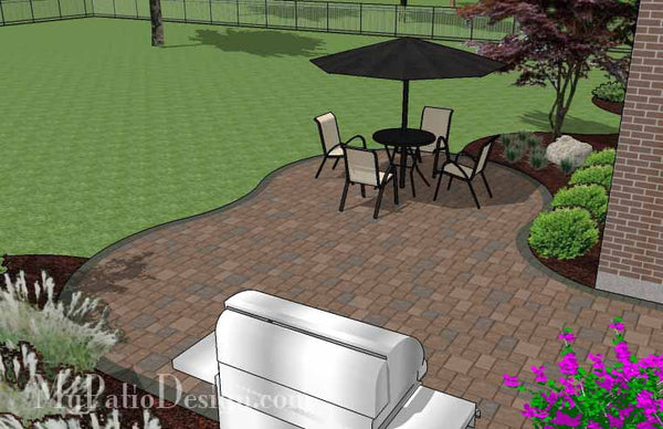 Small Yard Patio Plan 5