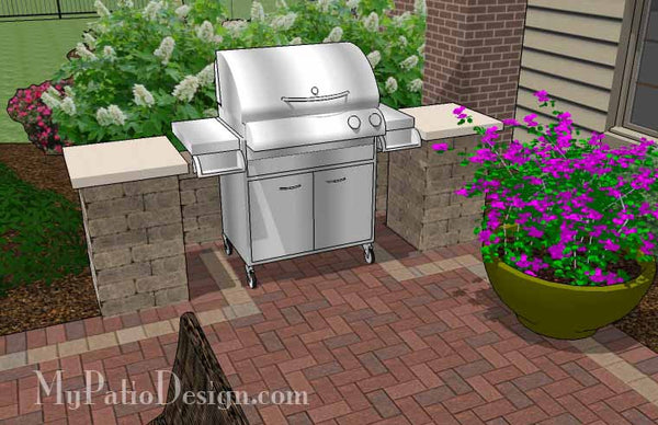 Traditional Brick Patio Design with Pergola and Fire Pit 7